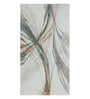 White Polypropylene Abstract Machine Made 3 X 5 Feet Runner