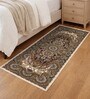 Beige & Rust Polypropylene Antistatic 2 X 5 Feet Runner With Cotton Backing