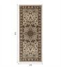 Beige Polypropylene Antistatic 2 X 5 Feet Runner With Cotton Backing
