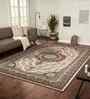 Polypropylene Persian Machine Made Carpet, 4 X 6 Feet, Cream