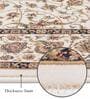 Polypropylene Classical Machine Made Carpet, 4 x 6 feet, Cream
