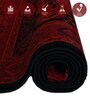 Red And Black Polypropylene Classical Machine Made 4 X 6 Feet Carpet