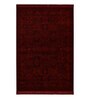 Red And Black Polypropylene Classical Machine Made 4 X 6 Feet Carpet