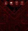 Red And Black Polypropylene Classical Machine Made 4 X 6 Feet Carpet