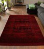 Red Polypropylene Classical Machine Made 4 X 6 Feet Carpet
