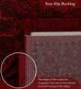 Black And Red Polypropylene Classical Machine Made 4 X 6 Feet Carpet