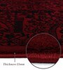 Black And Red Polypropylene Classical Machine Made 4 X 6 Feet Carpet