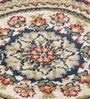 Polypropylene Classical Machine Made Carpet, 5 x 7 feet, Cream Brown Blue
