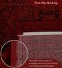 Red And Black Polypropylene Classical Machine Made 5 X 7 Feet Carpet