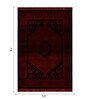 Red And Black Polypropylene Classical Machine Made 5 X 7 Feet Carpet