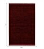 Red And Black Polypropylene Classical Machine Made 5 X 7 Feet Carpet