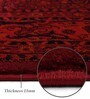 Red And Black Polypropylene Classical Machine Made 5 X 7 Feet Carpet