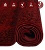 Red Polypropylene Classical Machine Made 5 X 7 Feet Carpet