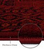 Red Polypropylene Classical Machine Made 5 X 7 Feet Carpet