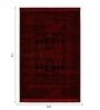 Red Polypropylene Classical Machine Made 5 X 7 Feet Carpet