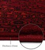 Black And Red Polypropylene Classical Machine Made 5 X 7 Feet Carpet