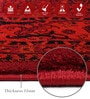Red And Black Polypropylene Classical Machine Made 2 X 7 Feet Carpet