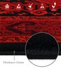 Red And Black Polypropylene Classical Machine Made 2 X 7 Feet Carpet