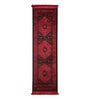 Red And Black Polypropylene Classical Machine Made 2 X 7 Feet Carpet