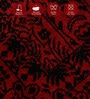 Black And Red Polypropylene Classical Machine Made 2 X 7 Feet Carpet