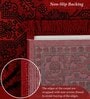 Black And Red Polypropylene Classical Machine Made 2 X 7 Feet Carpet