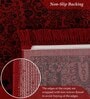 Black And Red Polypropylene Classical Machine Made 2 X 7 Feet Carpet