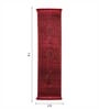 Black And Red Polypropylene Classical Machine Made 2 X 7 Feet Carpet
