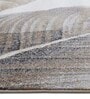 Polypropylene Floral Machine Made Carpet, 5 X 7 Feet, Brown And Grey