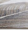 Polypropylene Floral Machine Made Carpet, 5 X 7 Feet, Brown And Grey