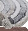 Grey Polypropylene Geometrical Machine Made 17 X 24 Feet Carpet