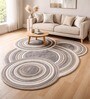 Grey Polypropylene Geometrical Machine Made 17 X 24 Feet Carpet