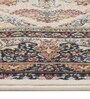Polypropylene Persian Machine Made Carpet, 4 X 6 Feet, Cream