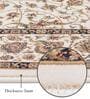 Polypropylene Persian Machine Made Carpet, 4 X 6 Feet, Cream