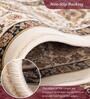 Polypropylene Persian Machine Made Carpet, 4 X 6 Feet, Cream
