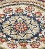 Polypropylene Persian Machine Made Carpet, 5 X 7 Feet, Cream Brown Blue