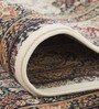 Polypropylene Persian Machine Made Carpet, 5 X 7 Feet, Cream Brown Blue