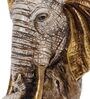 Polyresin & Wooden Elephant  Showpiece