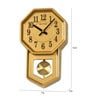 Gold Polyresin Analog Pendulum Clock