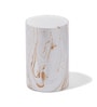 Brown and White Polyresin 4Pcs Bathroom Set