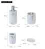 Marble Polyresin 4Pcs Bathroom Set
