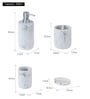 Marble Polyresin 4Pcs Bathroom Set