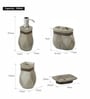 Polyresin 4Pcs Bathroom Set Set, Brown