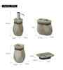 Polyresin 4Pcs Bathroom Set Set, Brown