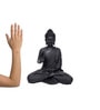 Black Polyresin Lord Buddha Idol