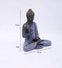 Polyresin Blue & Black Blessing Buddha 15 Inch