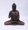 Polyresin Brown & Orange Blessing Buddha 15 Inch
