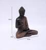 Polyresin Brown & Orange Blessing Buddha 15 Inch