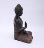 Polyresin Brown & Orange Blessing Buddha 15 Inch