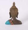 Polyresin Brown & Sky Blue Buddha Bust 29.5 Cm