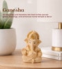 Cream Polyresin Ganesha idol